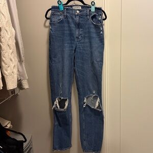 Abercrombie & Fitch Blue Straight Leg Jeans